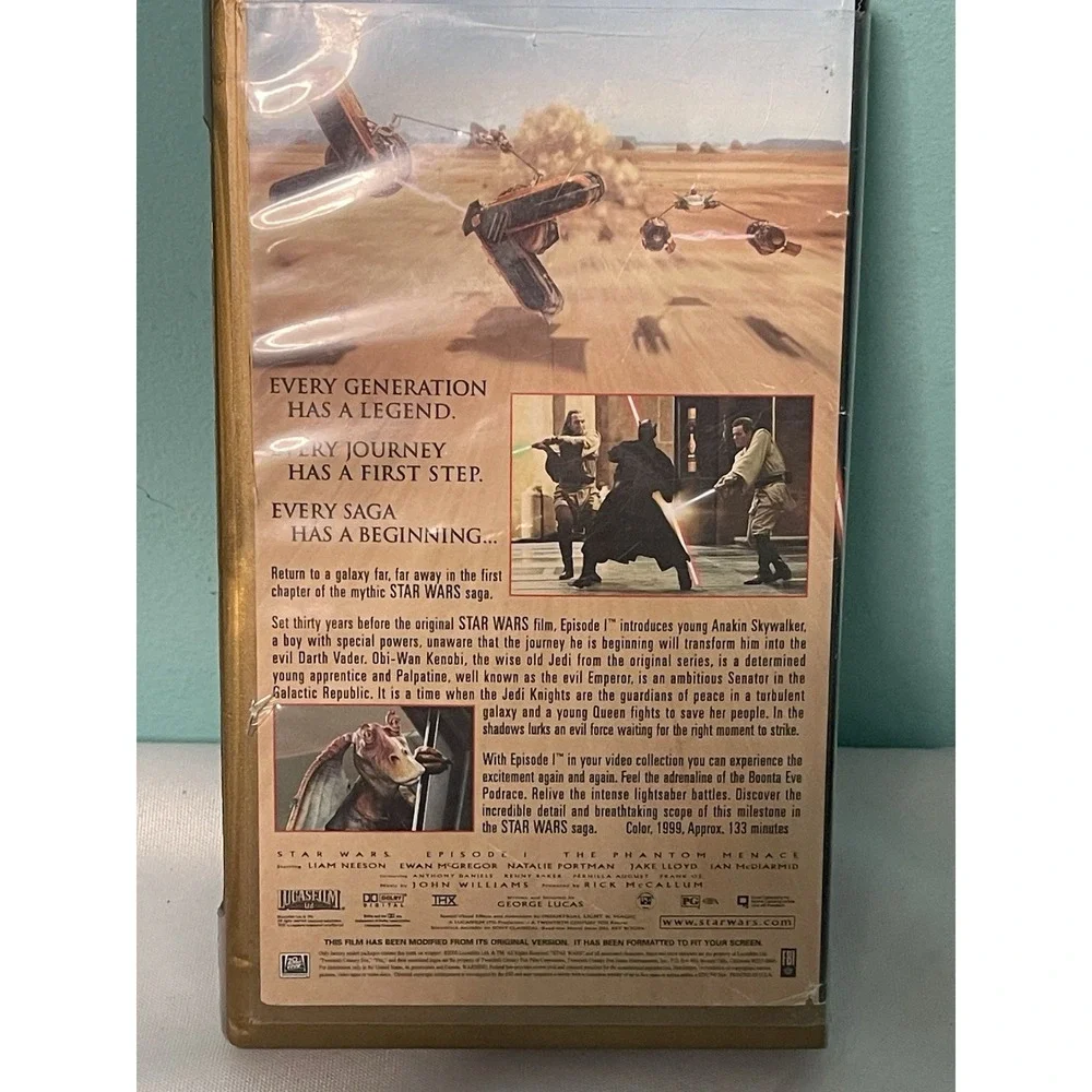 Star Wars Episode‎ 1 The Phantom Menace (VHS, 1999) Tested Free Shipping